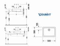 DURAVIT VERO LAVABO SOBRE ENCIMERA